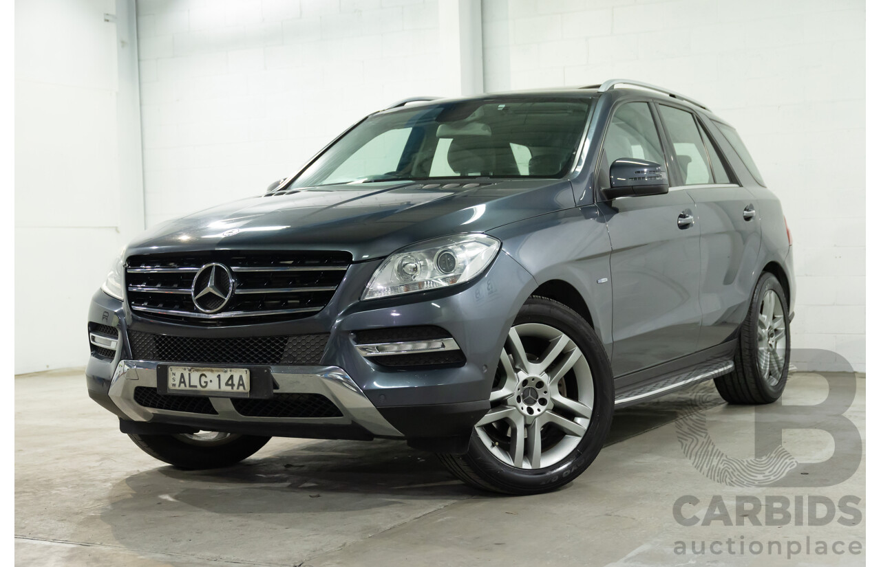 5/2012 Mercedes-Benz ML 250 CDI Bluetec (4x4) 166 4d Wagon Tenorite Grey Metallic Turbo Diesel 2.1L