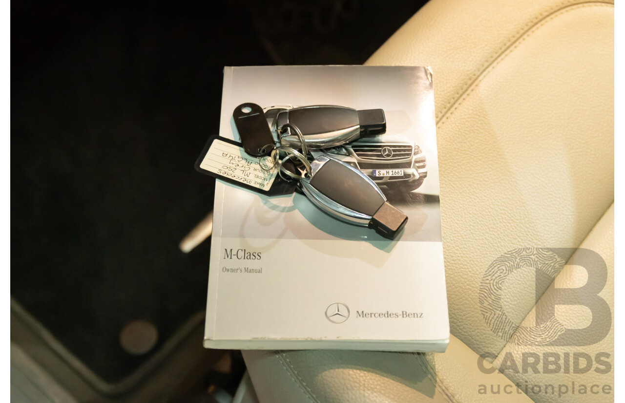 5/2012 Mercedes-Benz ML 250 CDI Bluetec (4x4) 166 4d Wagon Tenorite Grey Metallic Turbo Diesel 2.1L