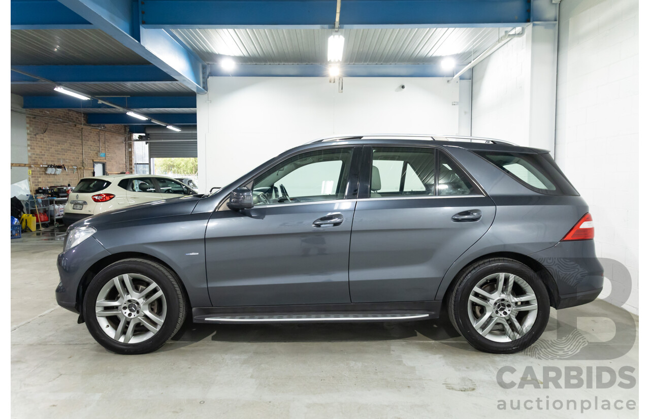 5/2012 Mercedes-Benz ML 250 CDI Bluetec (4x4) 166 4d Wagon Tenorite Grey Metallic Turbo Diesel 2.1L