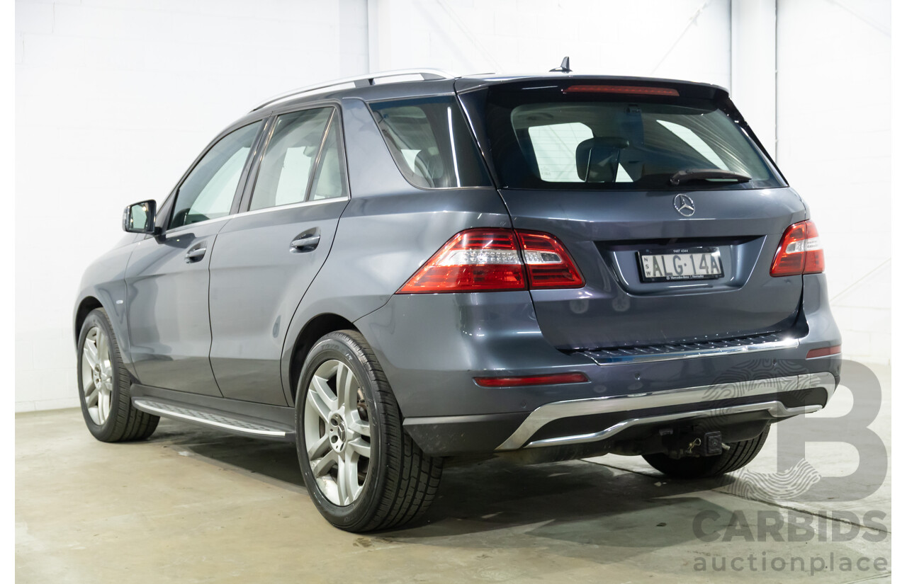 5/2012 Mercedes-Benz ML 250 CDI Bluetec (4x4) 166 4d Wagon Tenorite Grey Metallic Turbo Diesel 2.1L