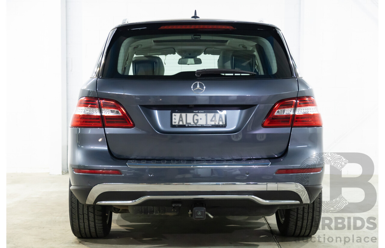 5/2012 Mercedes-Benz ML 250 CDI Bluetec (4x4) 166 4d Wagon Tenorite Grey Metallic Turbo Diesel 2.1L
