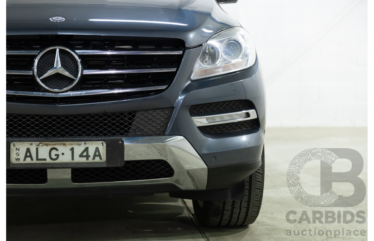 5/2012 Mercedes-Benz ML 250 CDI Bluetec (4x4) 166 4d Wagon Tenorite Grey Metallic Turbo Diesel 2.1L