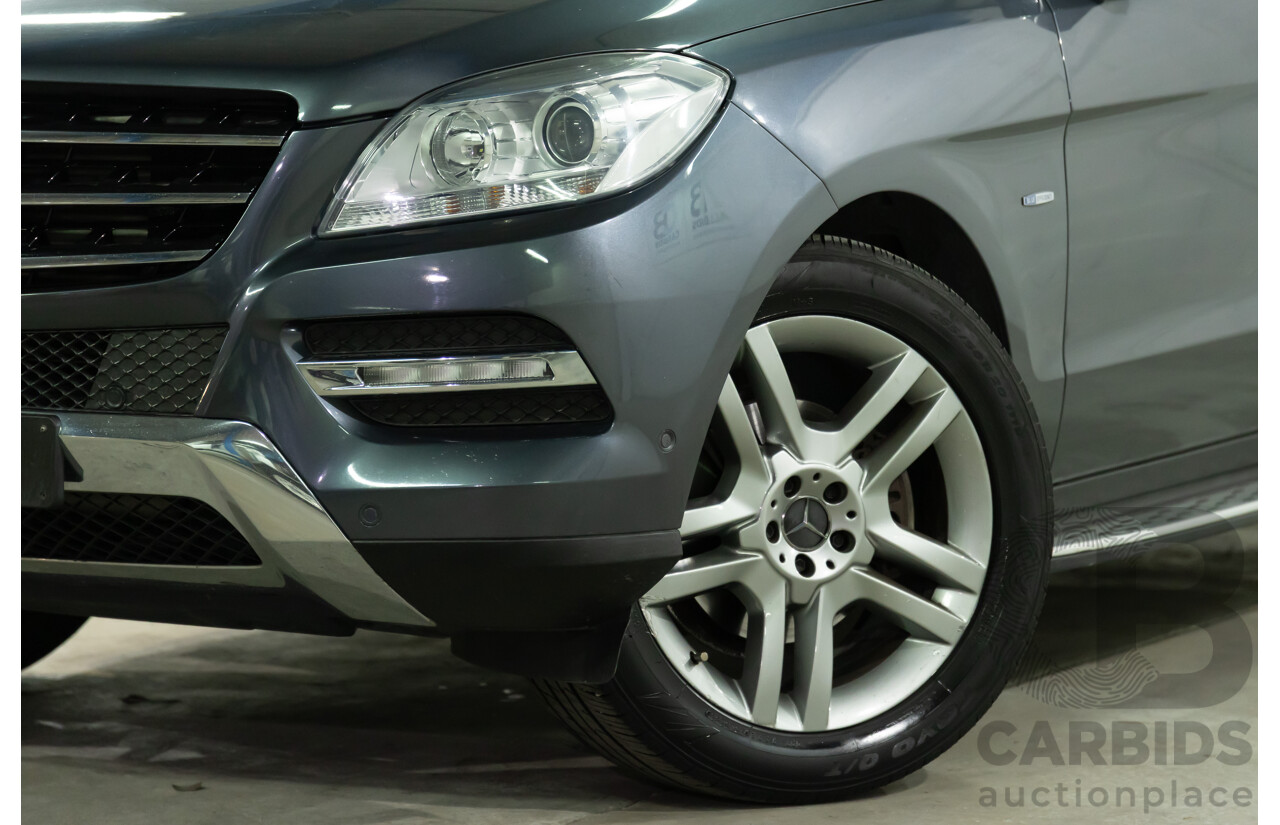 5/2012 Mercedes-Benz ML 250 CDI Bluetec (4x4) 166 4d Wagon Tenorite Grey Metallic Turbo Diesel 2.1L