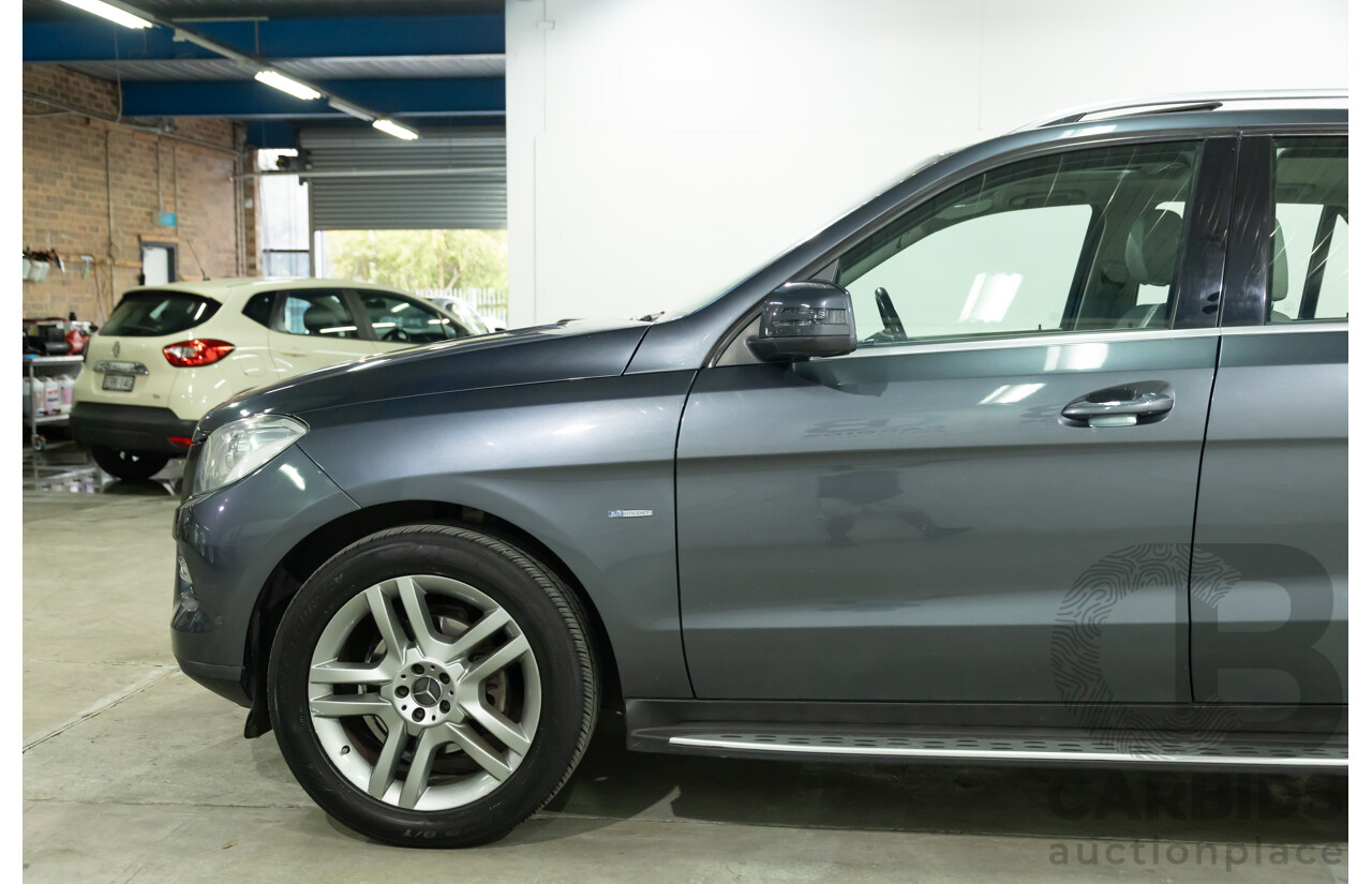 5/2012 Mercedes-Benz ML 250 CDI Bluetec (4x4) 166 4d Wagon Tenorite Grey Metallic Turbo Diesel 2.1L