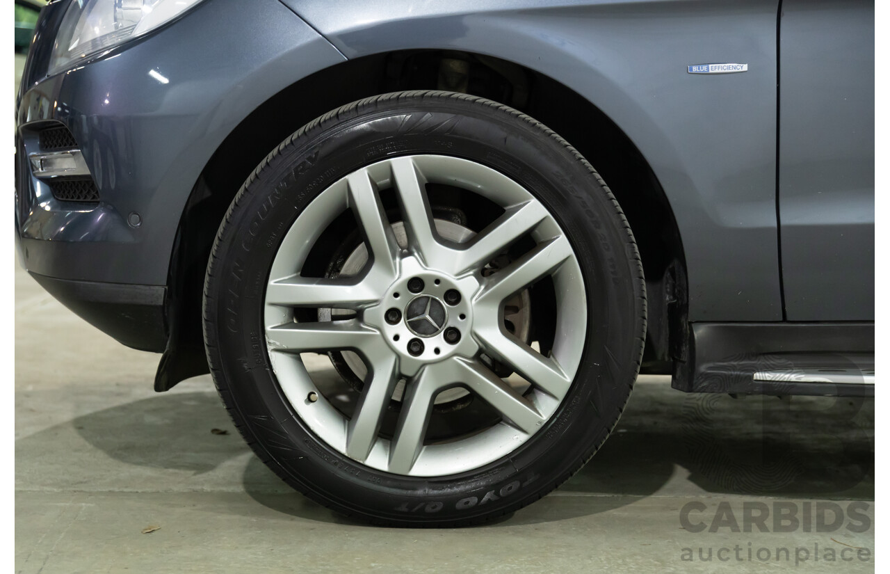 5/2012 Mercedes-Benz ML 250 CDI Bluetec (4x4) 166 4d Wagon Tenorite Grey Metallic Turbo Diesel 2.1L