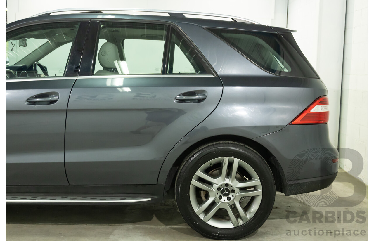 5/2012 Mercedes-Benz ML 250 CDI Bluetec (4x4) 166 4d Wagon Tenorite Grey Metallic Turbo Diesel 2.1L