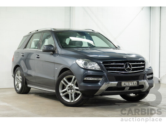 5/2012 Mercedes-Benz ML 250 CDI Bluetec (4x4) 166 4d Wagon Tenorite Grey Metallic Turbo Diesel 2.1L
