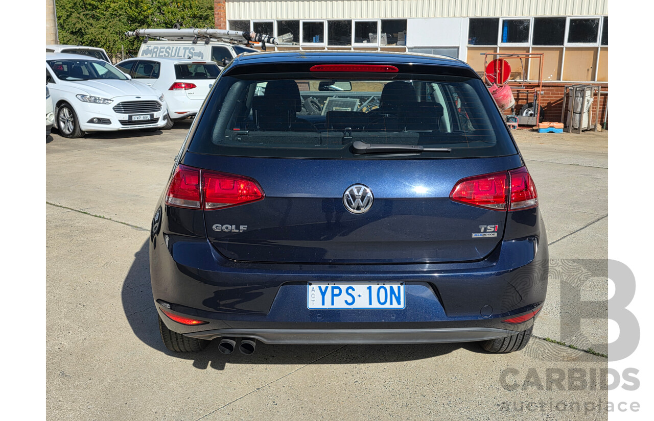 Volkswagen Golf 90 TSI FWD AU 5D Hatchback Blue 1.4L