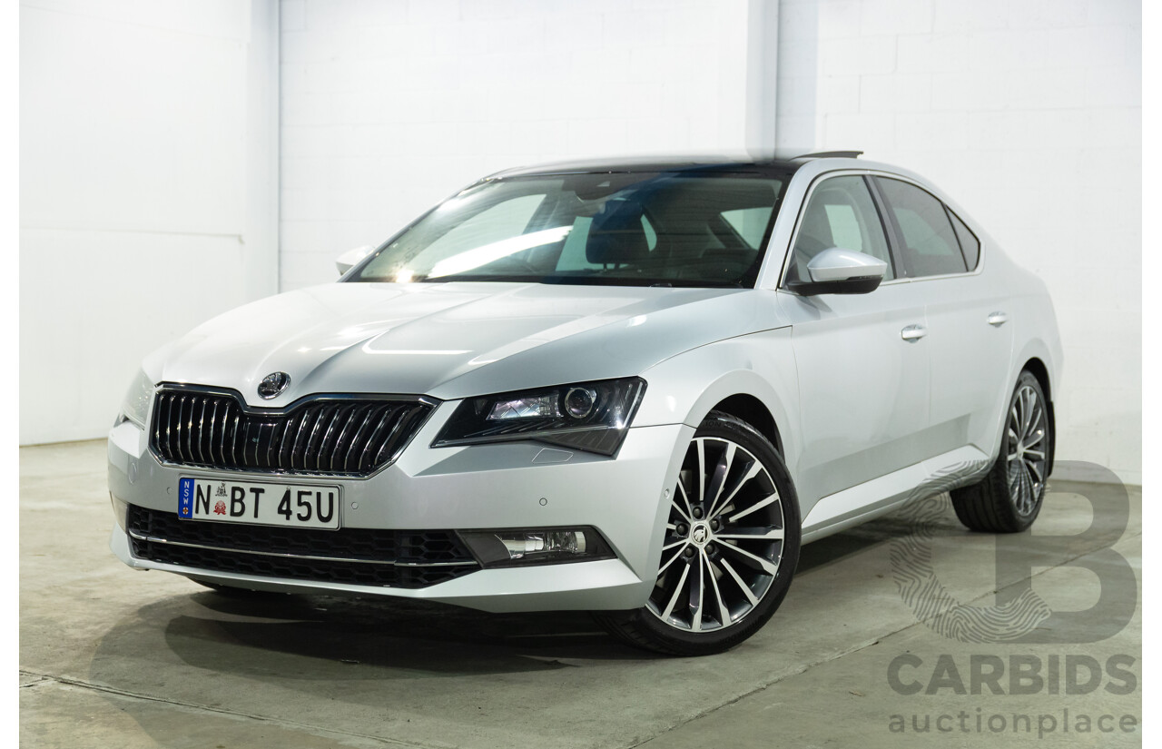 11/2016 Skoda Superb 206 TSI (4x4) NP MY17 4d Sedan Brilliant Silver Metallic Turbo 2.0L