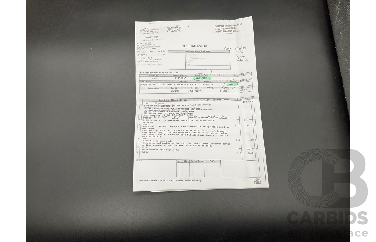 11/2016 Skoda Superb 206 TSI (4x4) NP MY17 4d Sedan Brilliant Silver Metallic Turbo 2.0L