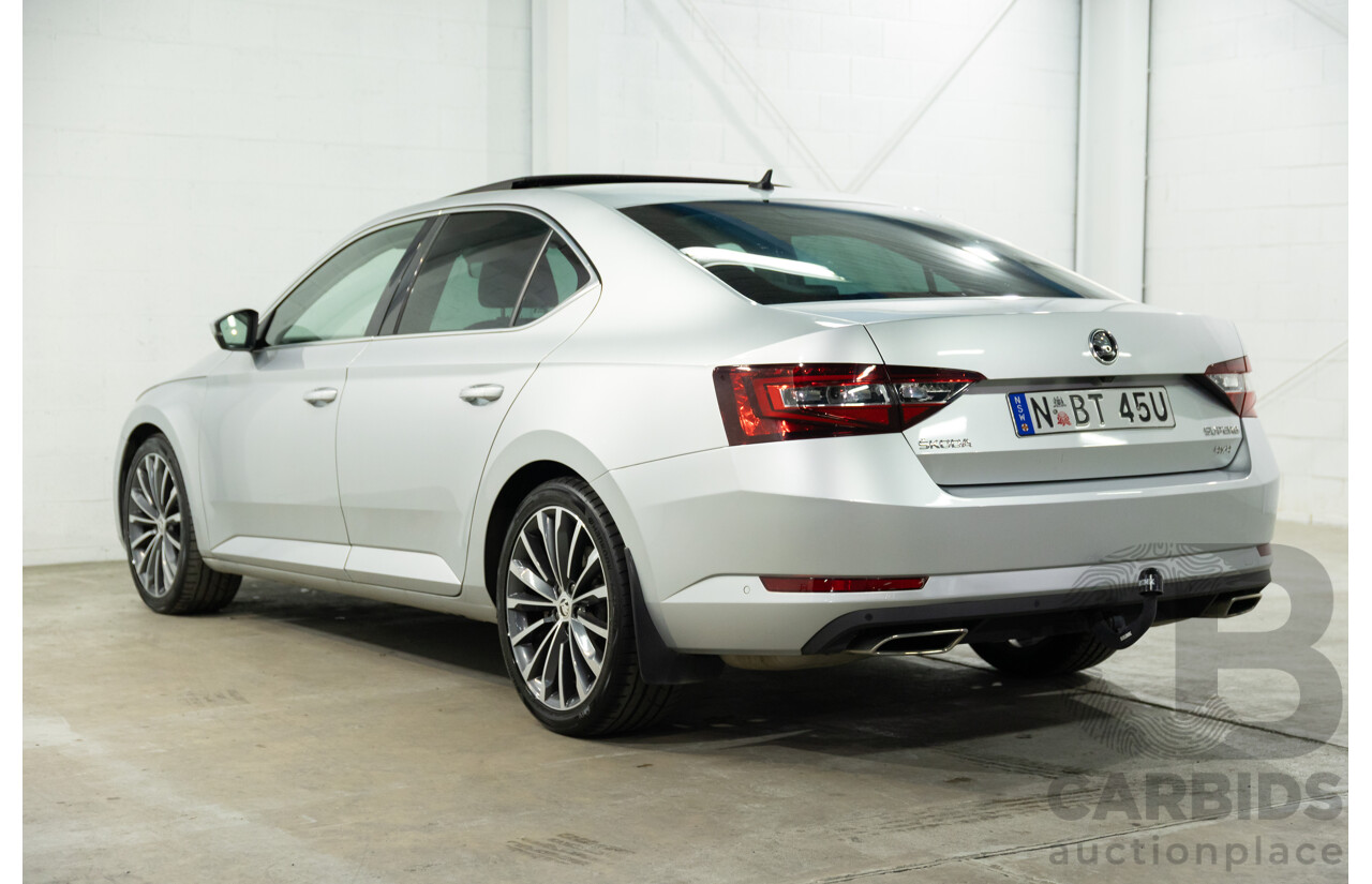 11/2016 Skoda Superb 206 TSI (4x4) NP MY17 4d Sedan Brilliant Silver Metallic Turbo 2.0L