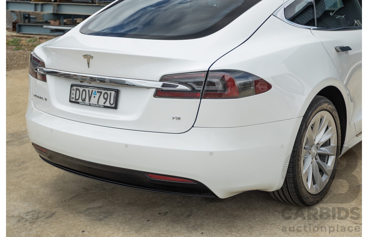 10/2017 Tesla Model S 75 MY17 4D Hatchback Pearl White - Dedicated Electric EV 235kw