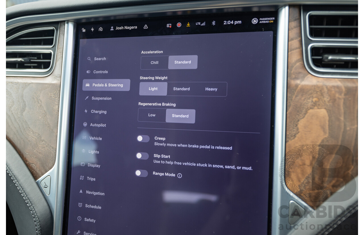 10/2017 Tesla Model S 75 MY17 4D Hatchback Pearl White - Dedicated Electric EV 235kw