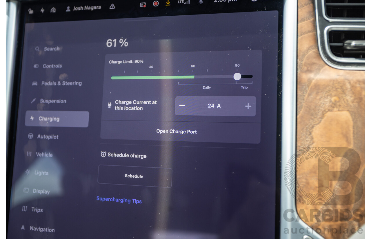 10/2017 Tesla Model S 75 MY17 4D Hatchback Pearl White - Dedicated Electric EV 235kw