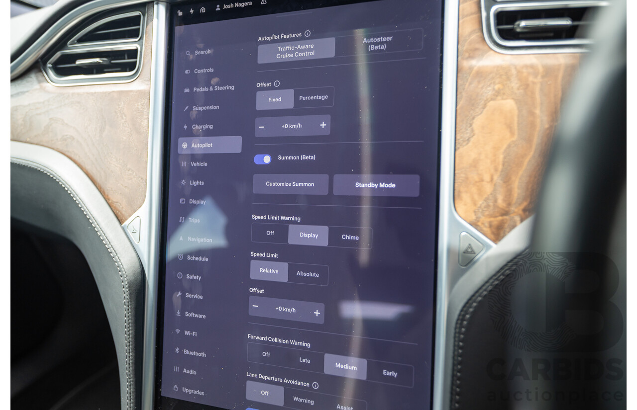 10/2017 Tesla Model S 75 MY17 4D Hatchback Pearl White - Dedicated Electric EV 235kw