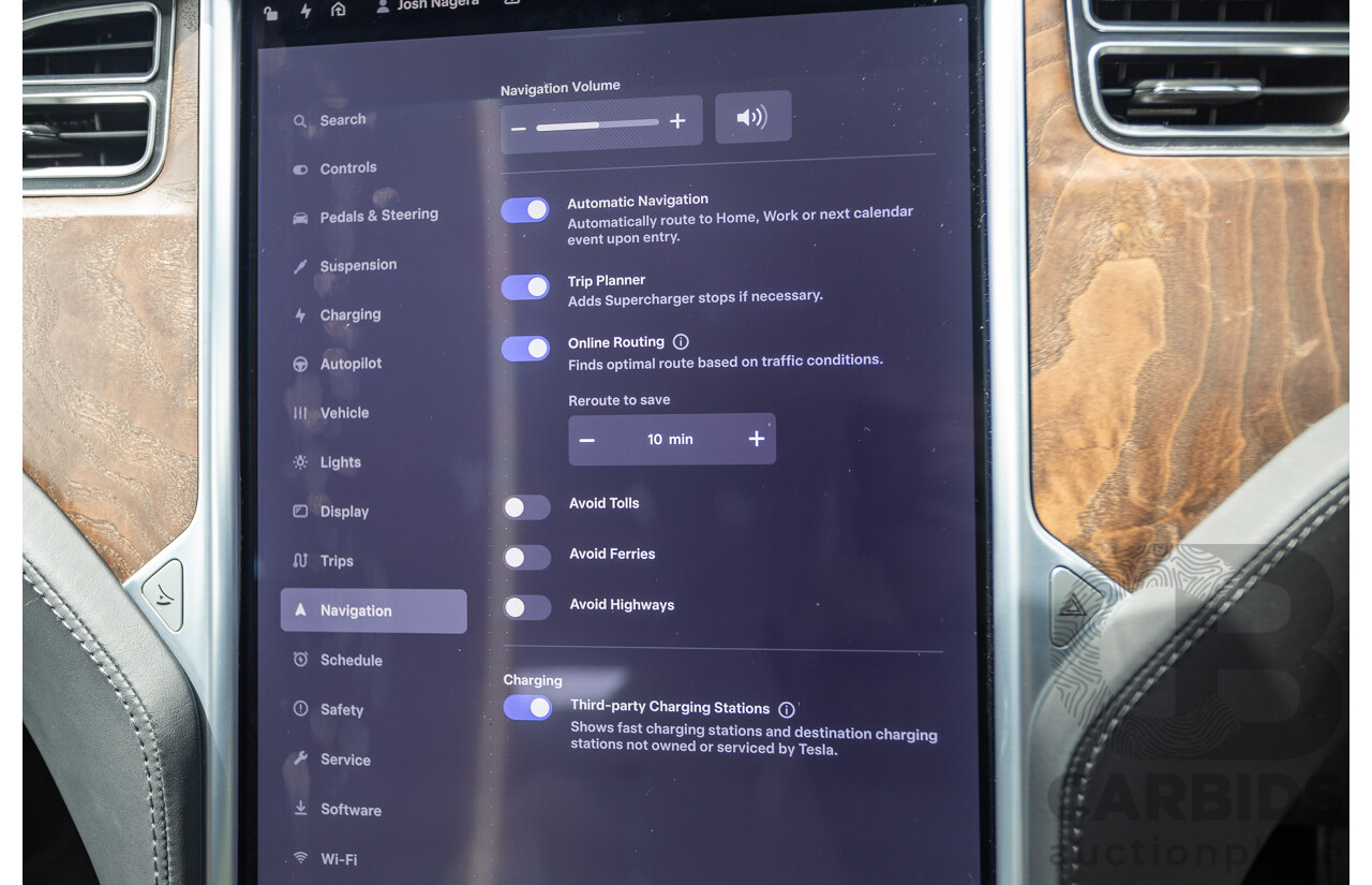 10/2017 Tesla Model S 75 MY17 4D Hatchback Pearl White - Dedicated Electric EV 235kw