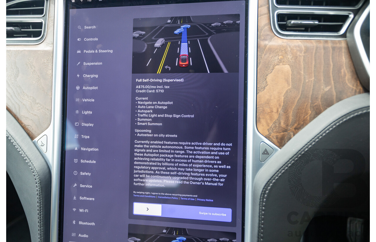 10/2017 Tesla Model S 75 MY17 4D Hatchback Pearl White - Dedicated Electric EV 235kw