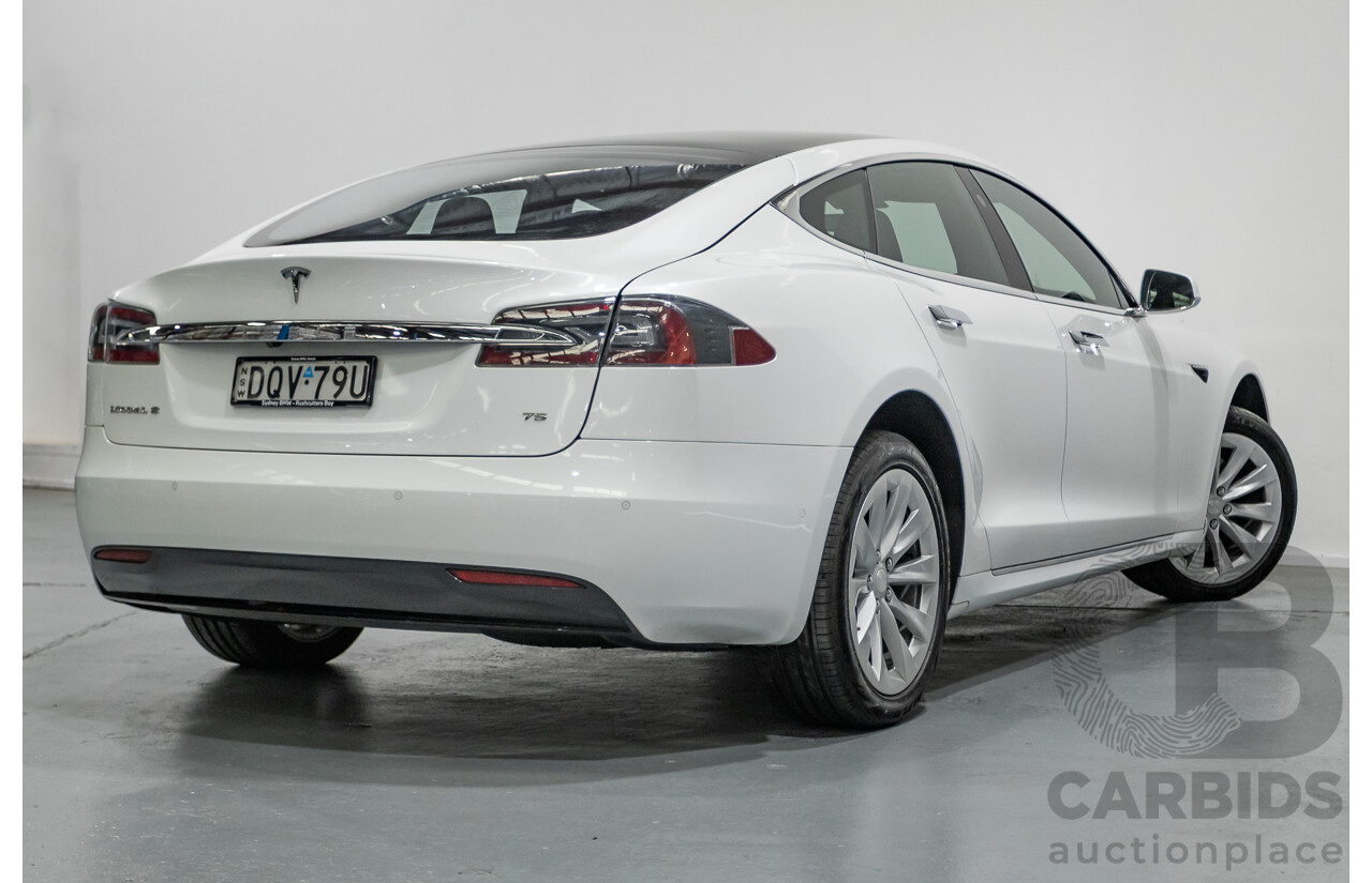 10/2017 Tesla Model S 75 MY17 4D Hatchback Pearl White - Dedicated Electric EV 235kw
