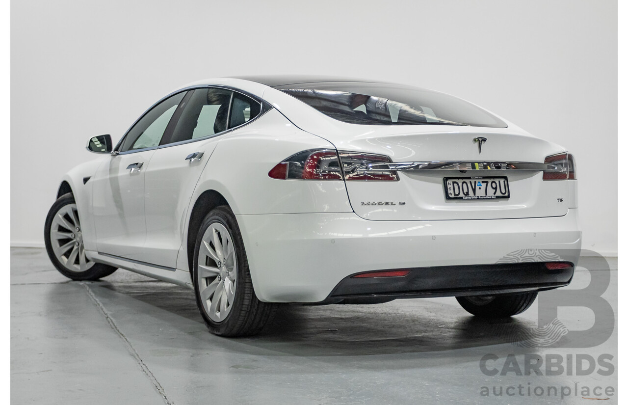 10/2017 Tesla Model S 75 MY17 4D Hatchback Pearl White - Dedicated Electric EV 235kw