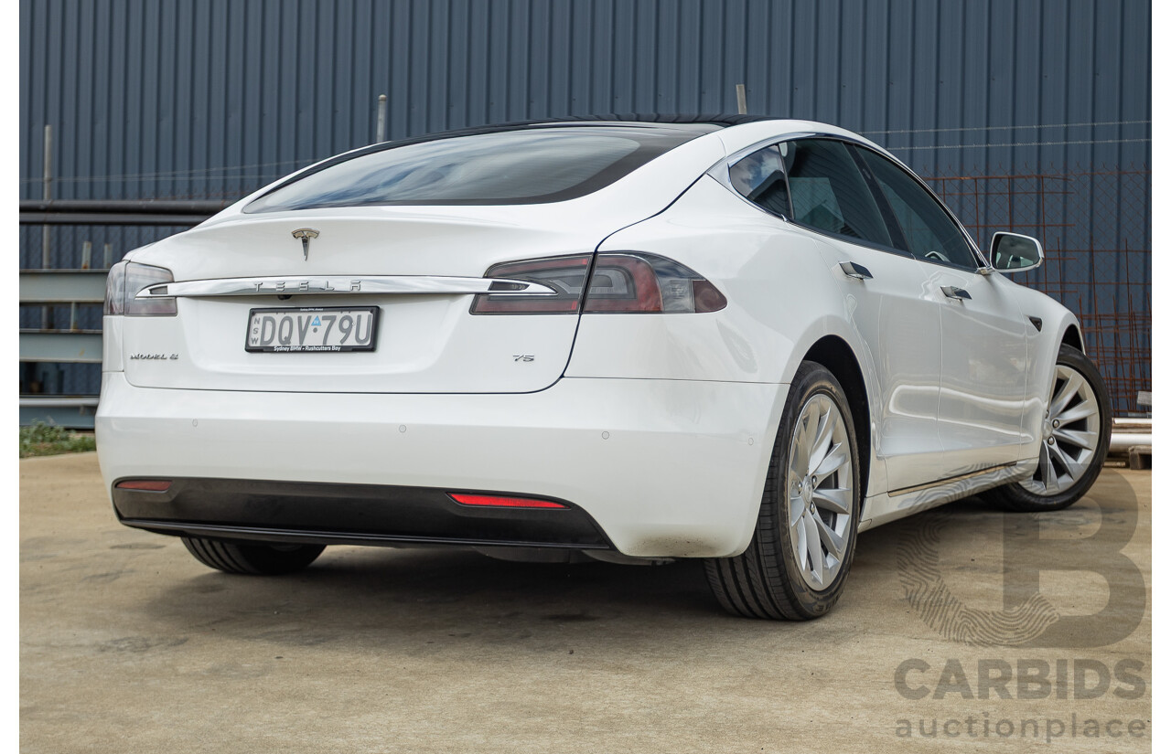 10/2017 Tesla Model S 75 MY17 4D Hatchback Pearl White - Dedicated Electric EV 235kw