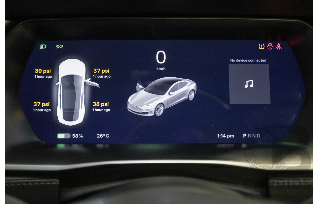 10/2017 Tesla Model S 75 MY17 4D Hatchback Pearl White - Dedicated Electric EV 235kw