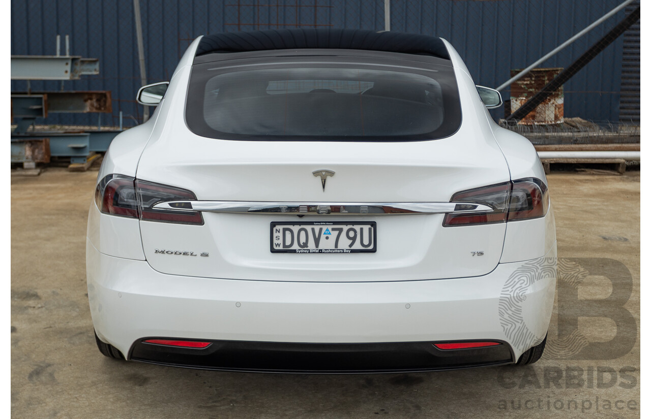 10/2017 Tesla Model S 75 MY17 4D Hatchback Pearl White - Dedicated Electric EV 235kw