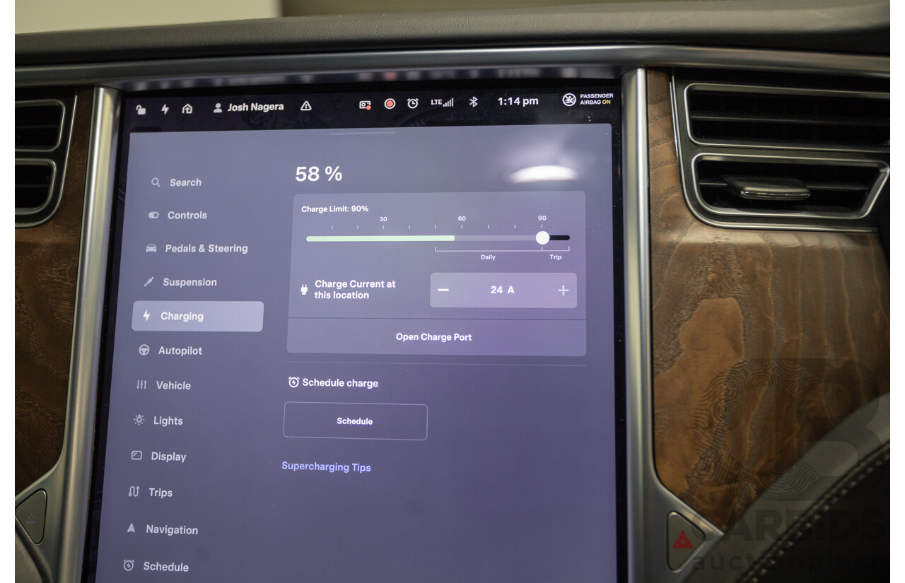 10/2017 Tesla Model S 75 MY17 4D Hatchback Pearl White - Dedicated Electric EV 235kw