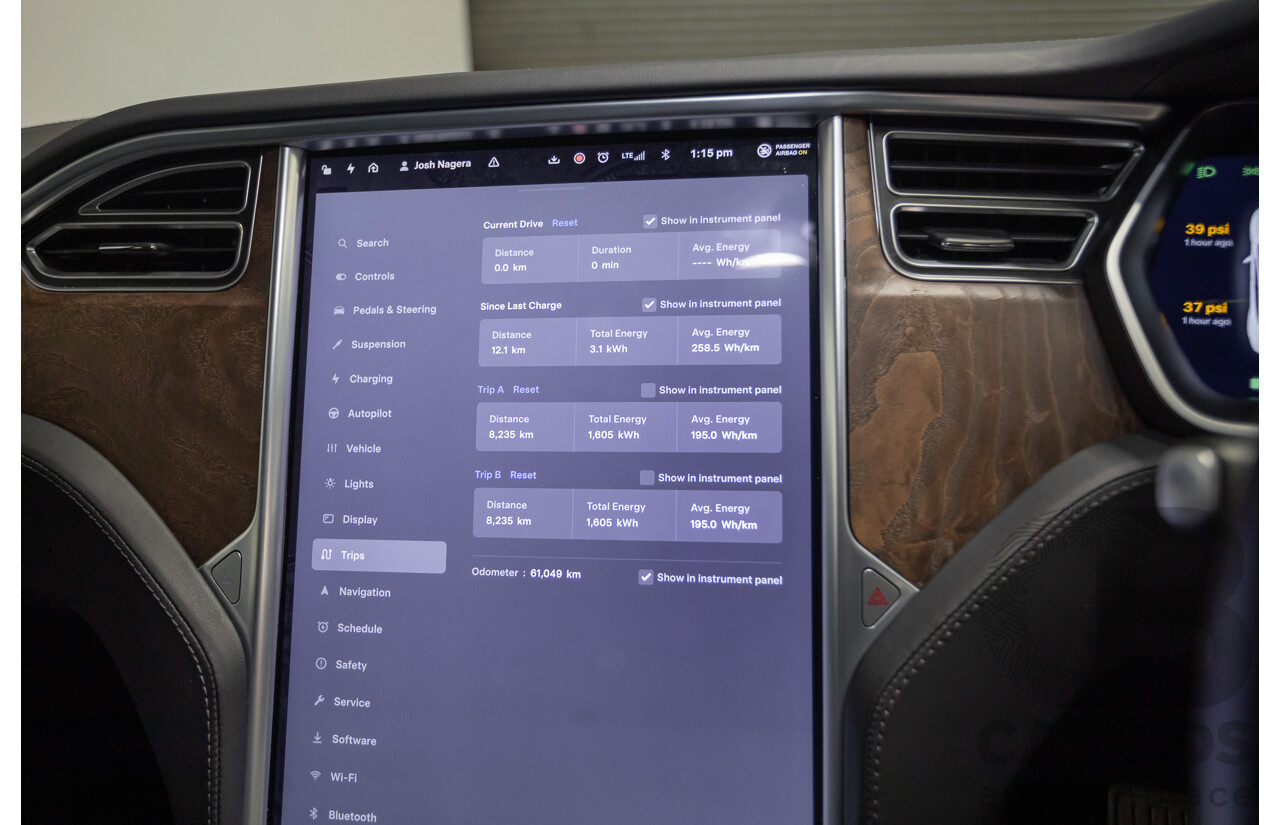 10/2017 Tesla Model S 75 MY17 4D Hatchback Pearl White - Dedicated Electric EV 235kw