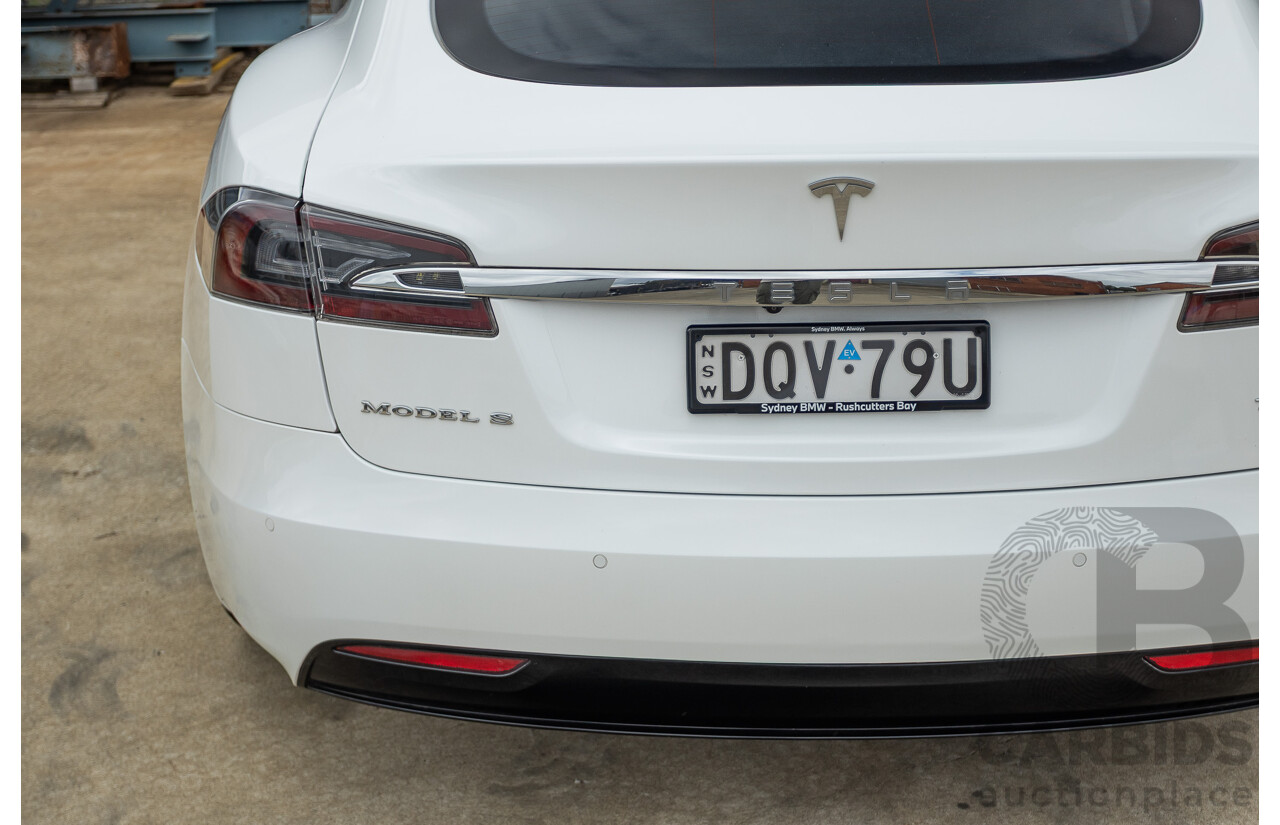 10/2017 Tesla Model S 75 MY17 4D Hatchback Pearl White - Dedicated Electric EV 235kw