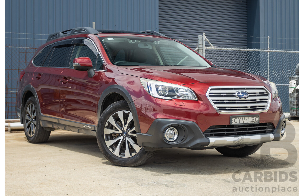 05/2015 Subaru Outback 2.5i Premium (AWD) MY15 4D Wagon Red 2.5L