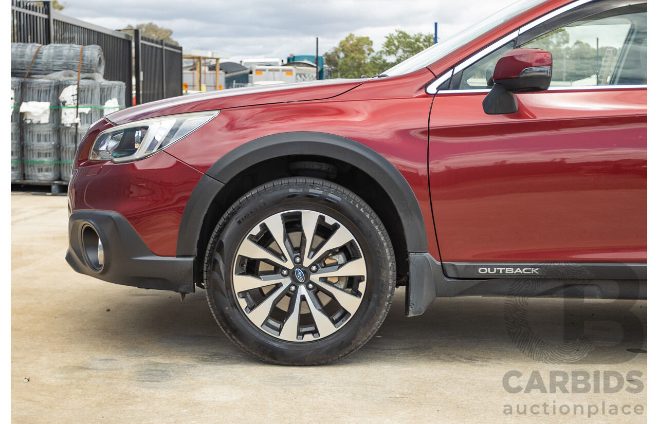 05/2015 Subaru Outback 2.5i Premium (AWD) MY15 4D Wagon Red 2.5L