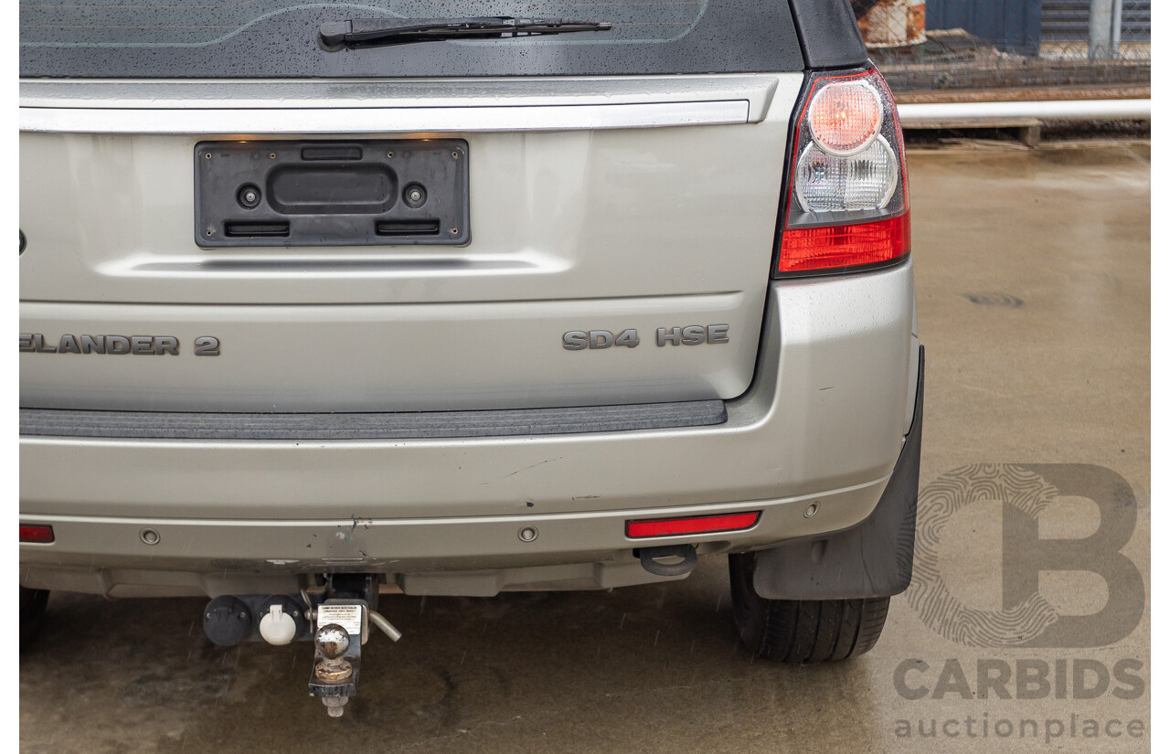 09/2012 Land Rover Freelander 2 HSE (4x4) LF MY11 4D Wagon Silver Turbo Diesel 2.2L