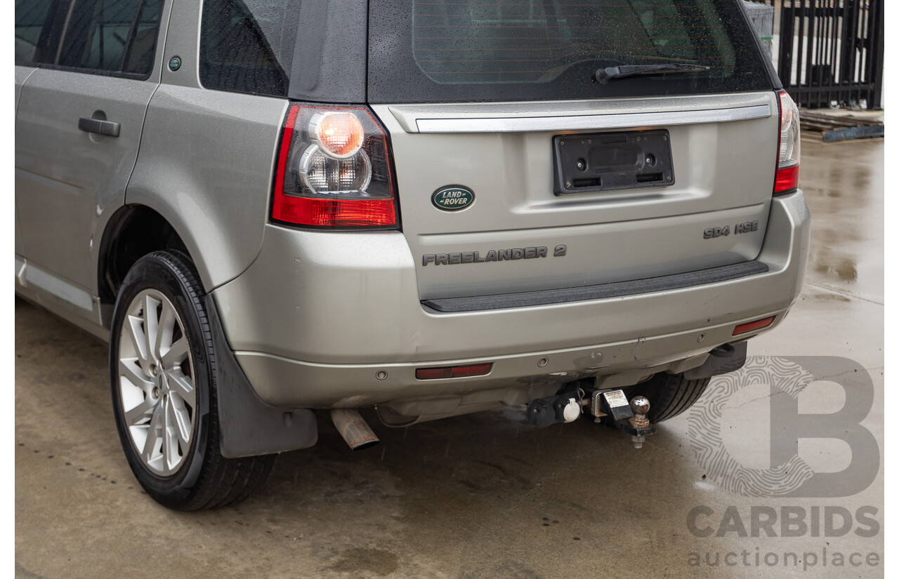 09/2012 Land Rover Freelander 2 HSE (4x4) LF MY11 4D Wagon Silver Turbo Diesel 2.2L