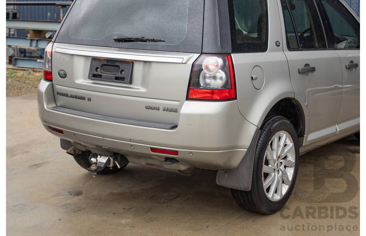 09/2012 Land Rover Freelander 2 HSE (4x4) LF MY11 4D Wagon Silver Turbo Diesel 2.2L