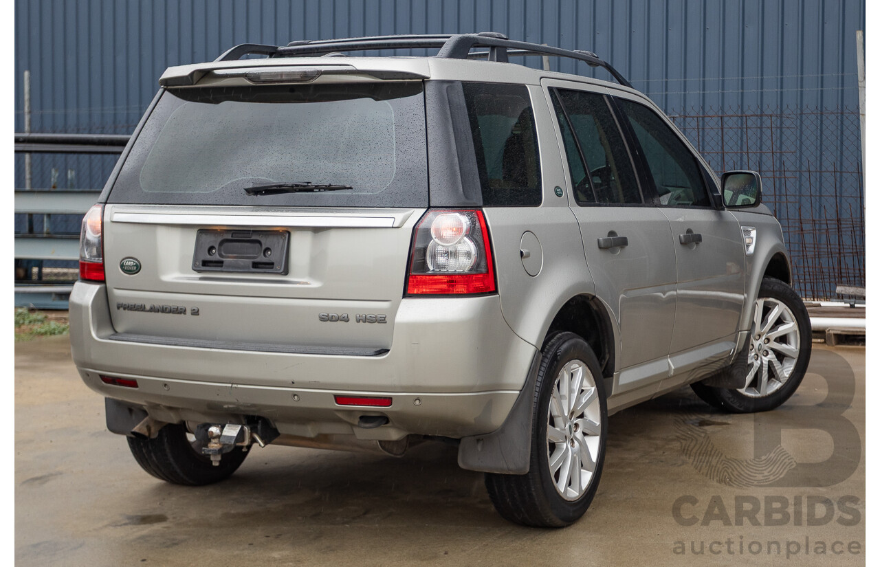 09/2012 Land Rover Freelander 2 HSE (4x4) LF MY11 4D Wagon Silver Turbo Diesel 2.2L
