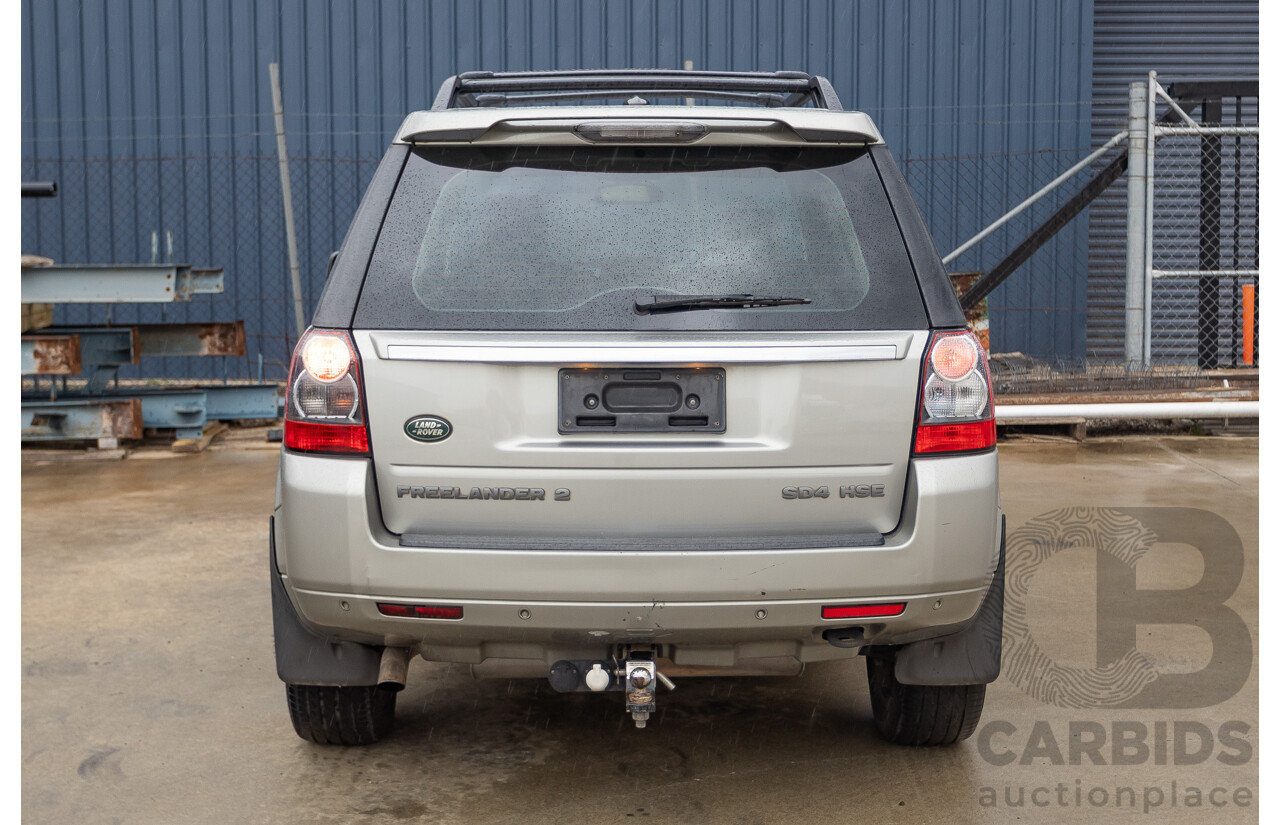 09/2012 Land Rover Freelander 2 HSE (4x4) LF MY11 4D Wagon Silver Turbo Diesel 2.2L