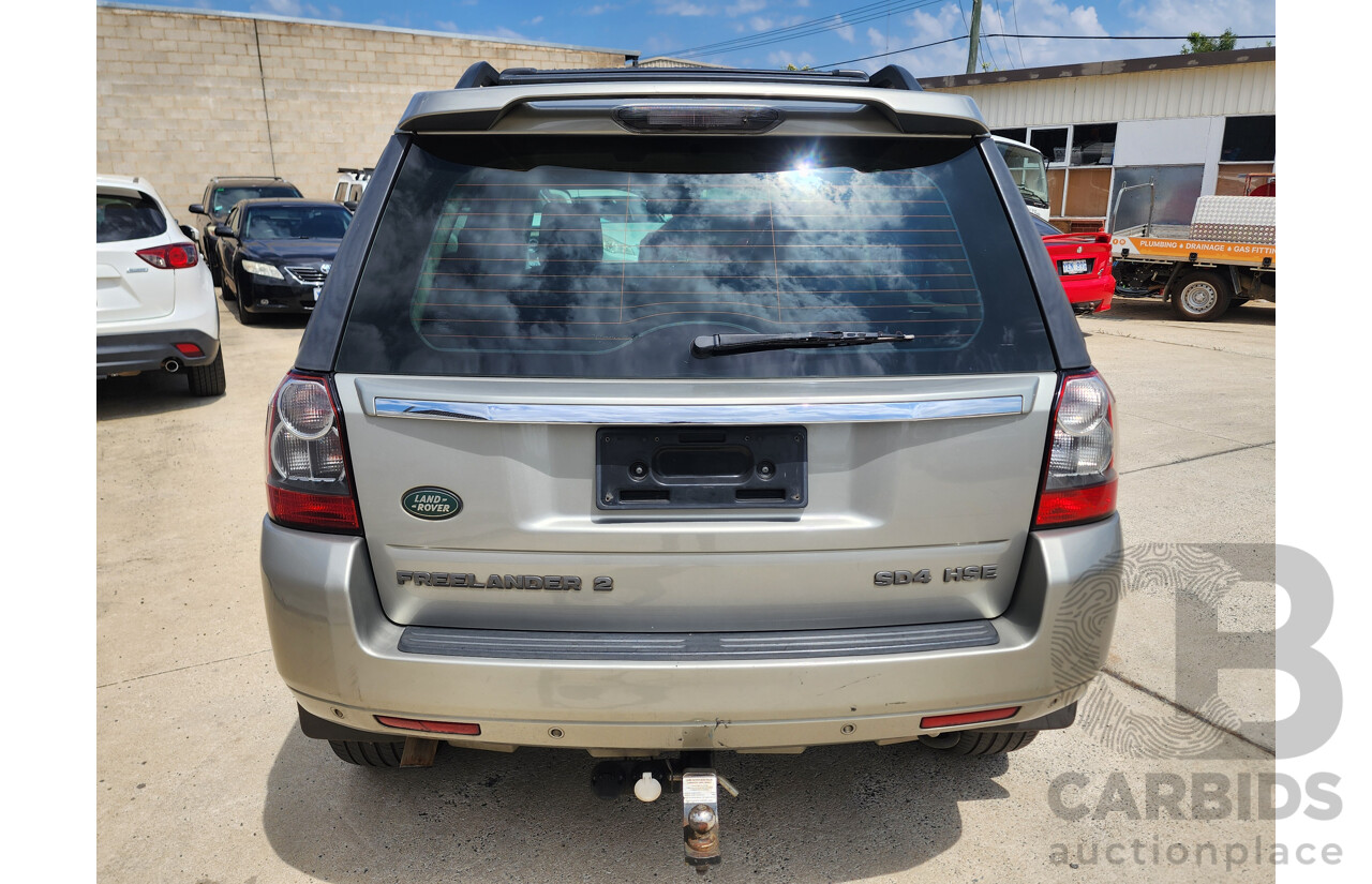 09/2012 Land Rover Freelander 2 HSE (4x4) LF MY11 4D Wagon Silver Turbo Diesel 2.2L