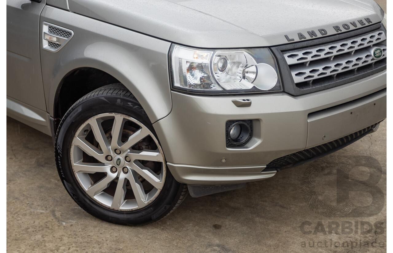 09/2012 Land Rover Freelander 2 HSE (4x4) LF MY11 4D Wagon Silver Turbo Diesel 2.2L