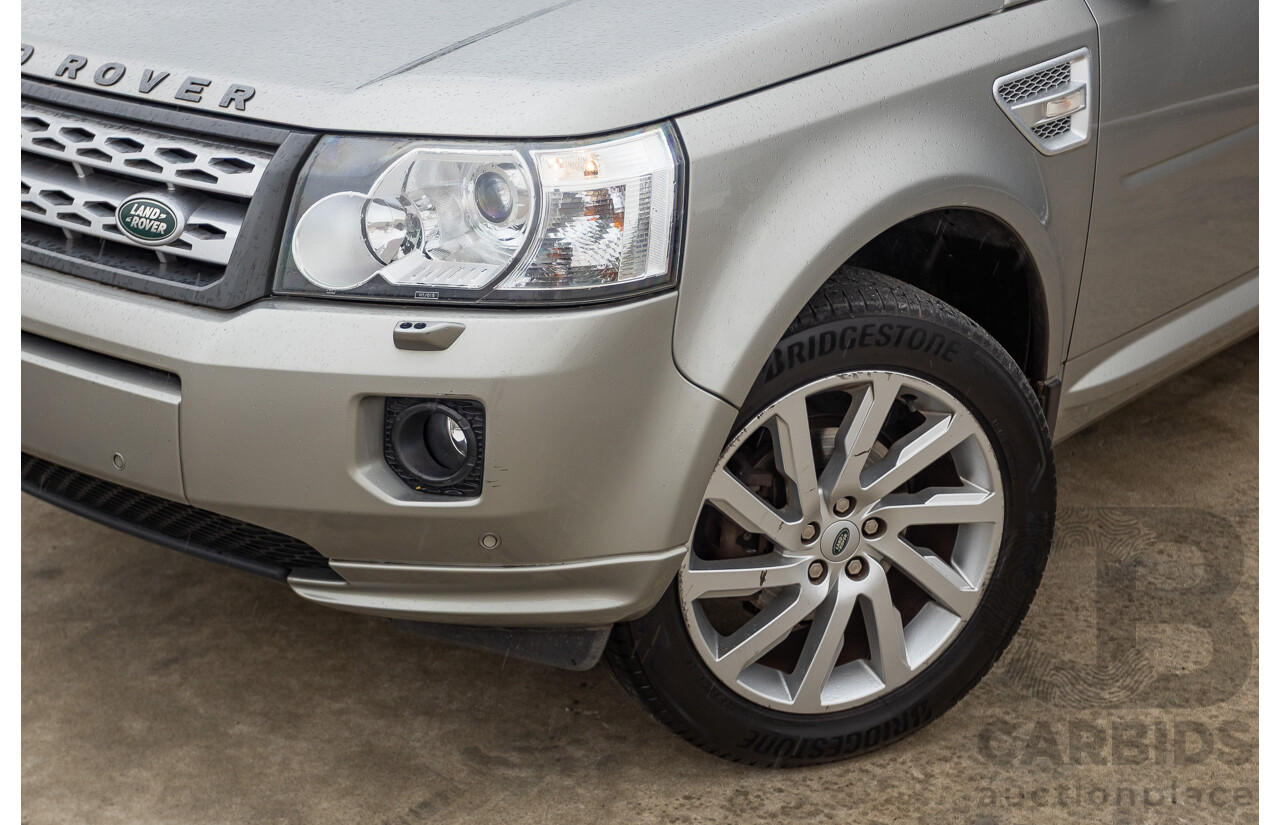 09/2012 Land Rover Freelander 2 HSE (4x4) LF MY11 4D Wagon Silver Turbo Diesel 2.2L