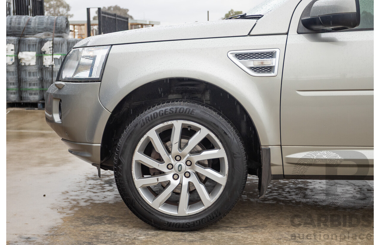 09/2012 Land Rover Freelander 2 HSE (4x4) LF MY11 4D Wagon Silver Turbo Diesel 2.2L