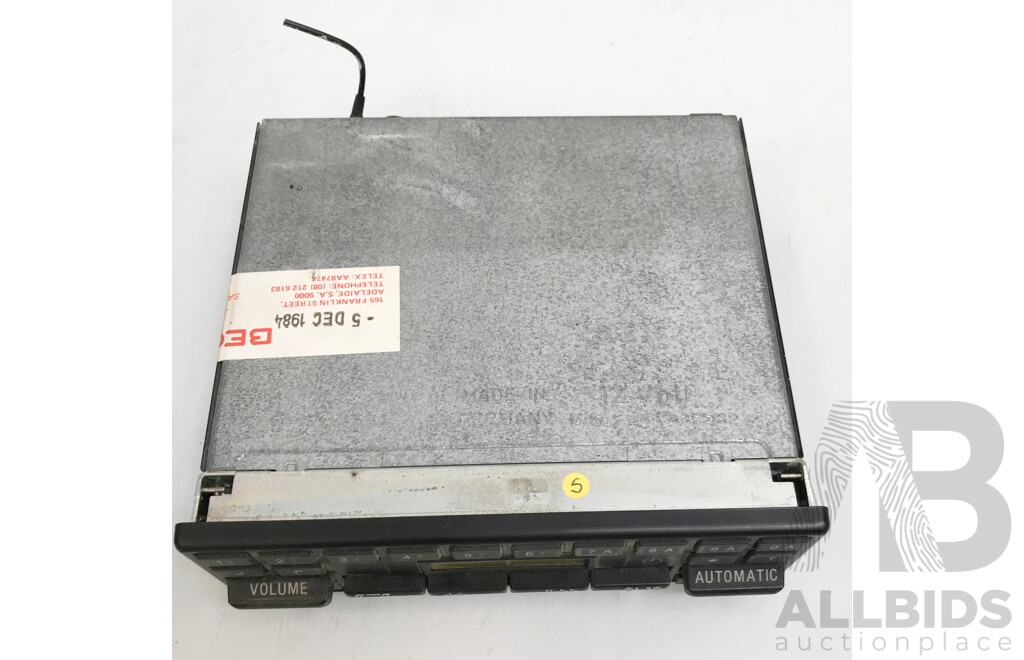 Vintage Becker Autoradio Grand Prix 612 Cassette Player