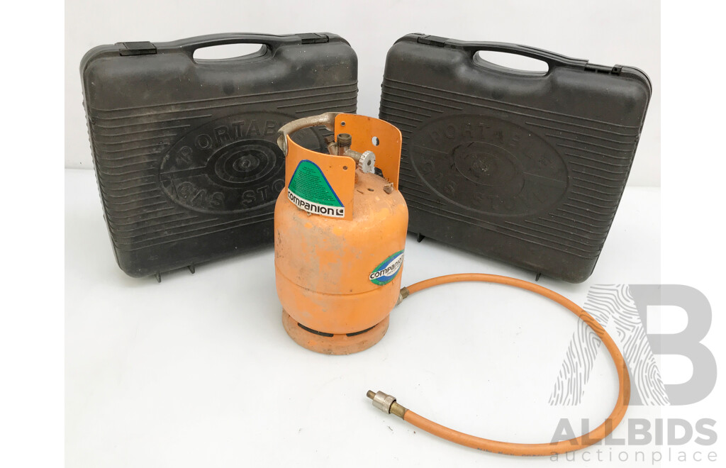 Primus Portable Butane Gas Cookers with Companion LPG Cylinder