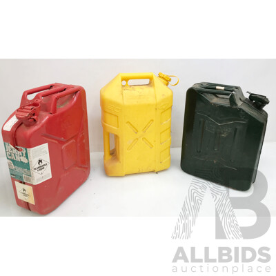 20 Litre Jerry Cans - Lot of 3