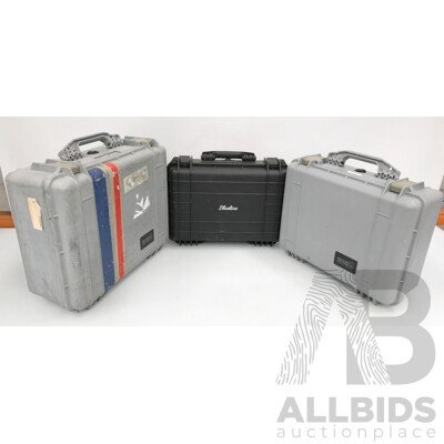 Pelican 1550 and 1520 Protector Cases and Blueline Case - Lot of 3