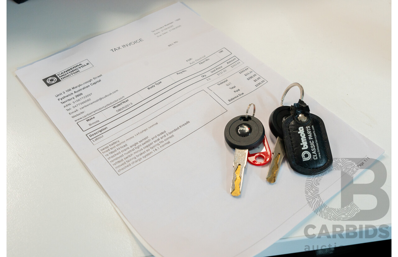 02/2013 Bimota DB5R EVO Super Sport Motorcycle 1078cc Red