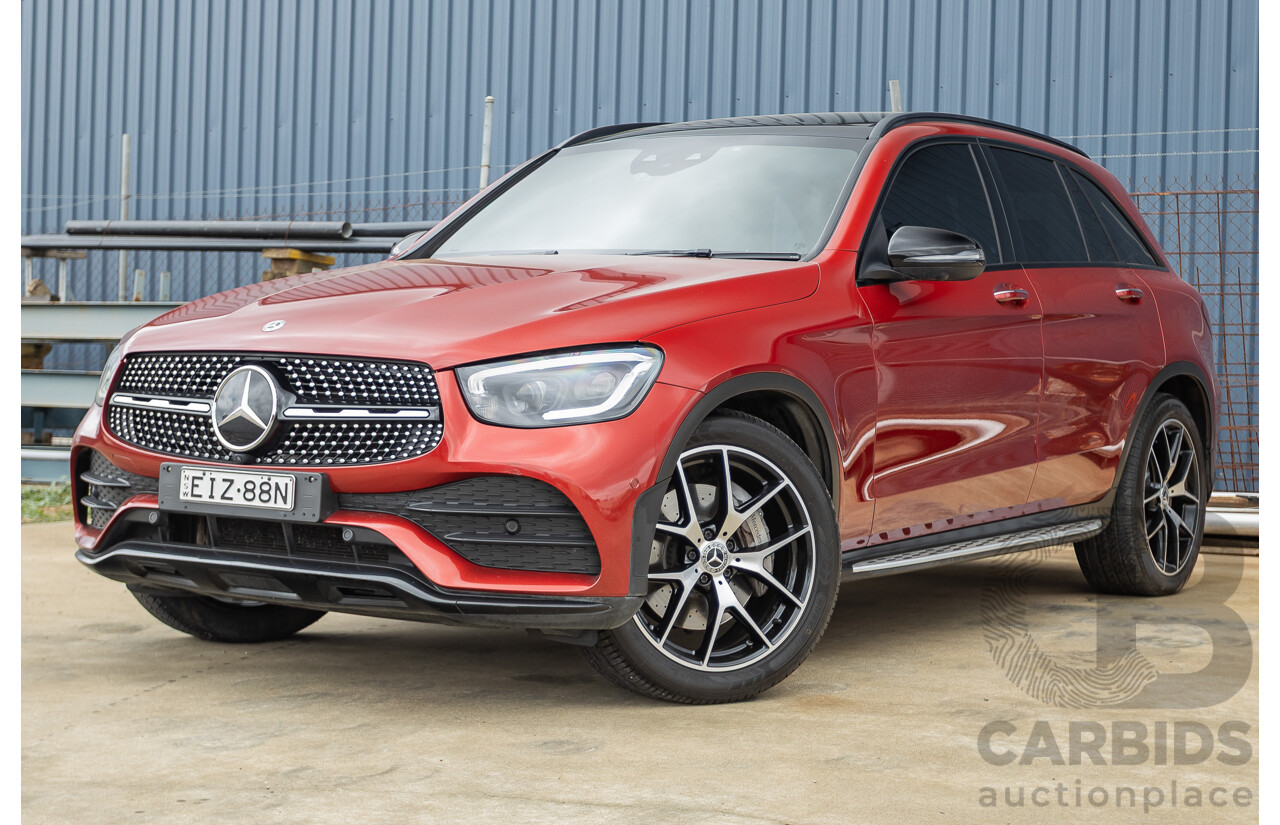 2/2020 Mercedes-Benz GLC300 4MATIC (AWD) X253 MY20 4D Wagon Designo Hyacinth Red Turbo 2.0L