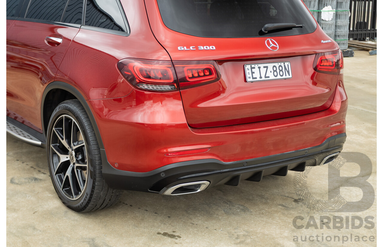 2/2020 Mercedes-Benz GLC300 4MATIC (AWD) X253 MY20 4D Wagon Designo Hyacinth Red Turbo 2.0L