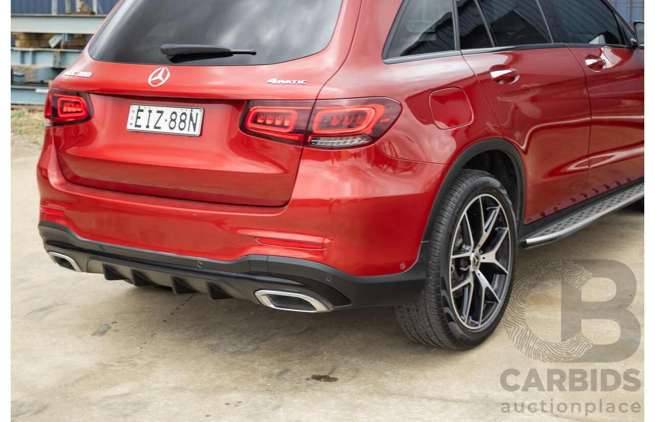 2/2020 Mercedes-Benz GLC300 4MATIC (AWD) X253 MY20 4D Wagon Designo Hyacinth Red Turbo 2.0L