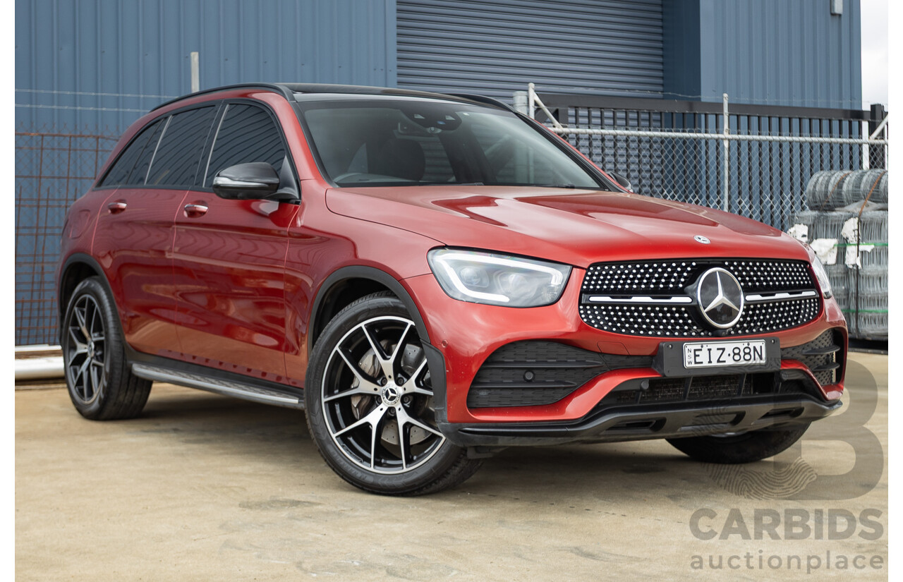 2/2020 Mercedes-Benz GLC300 4MATIC (AWD) X253 MY20 4D Wagon Designo Hyacinth Red Turbo 2.0L
