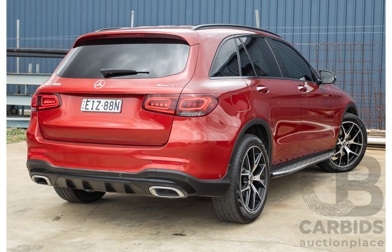 2/2020 Mercedes-Benz GLC300 4MATIC (AWD) X253 MY20 4D Wagon Designo Hyacinth Red Turbo 2.0L